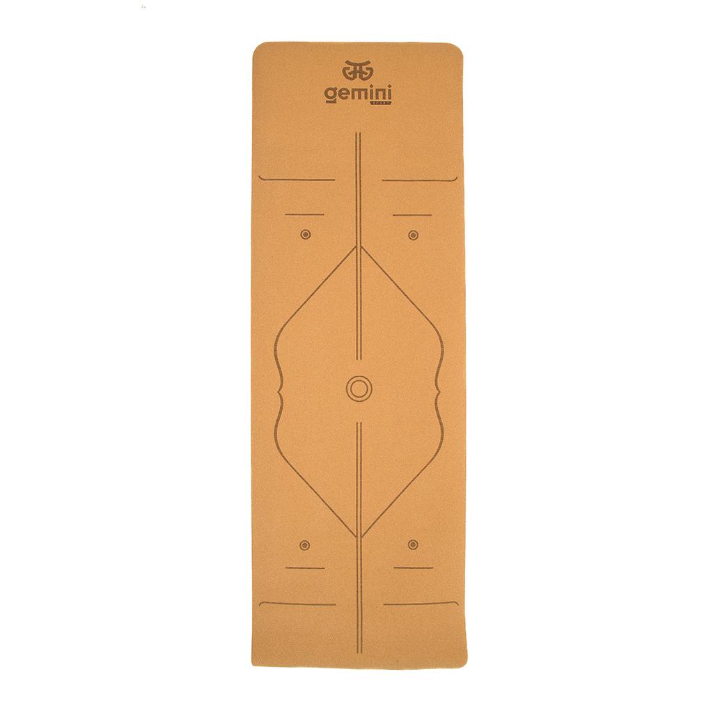 [CTY-0681] Килимок для йоги пробковий каучуковий Gemini Sport CTY-0681 183см 61см 5мм