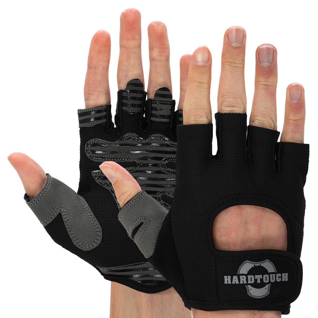 [BC-4462] Рукавички для фітнесу та тренувань HARD TOUCH S-XL Чорний BC-4462 (L)