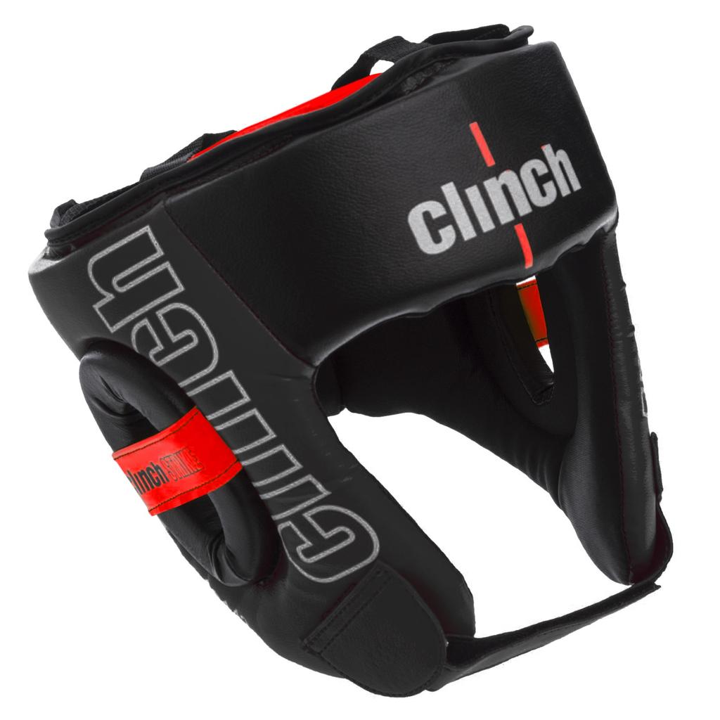 Шолом боксерський відкритий PU CLINCH S-XL Чорний C142-1
