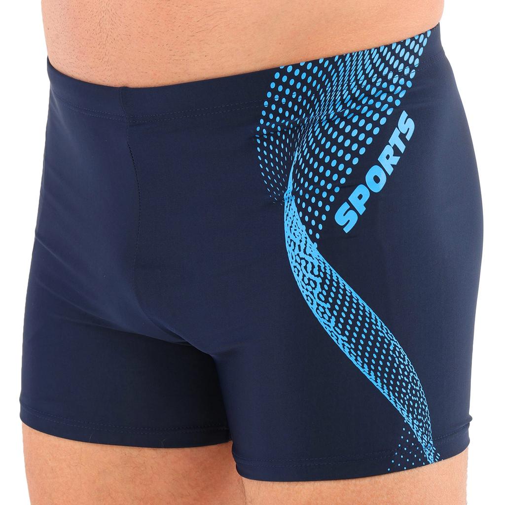 [H-2065] Плавки-боксери чоловічі для плавання H-2065, XL–3XL, сині (XXL)