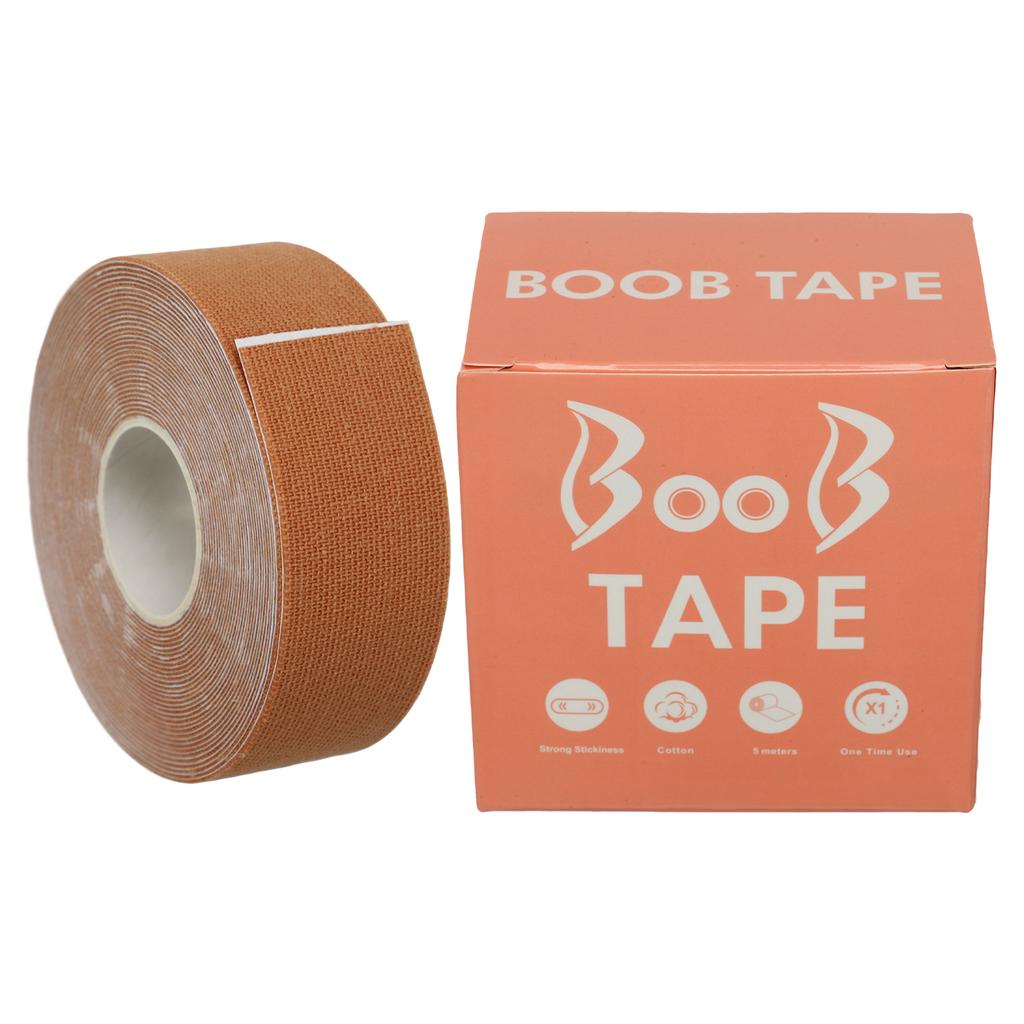 [BC-1093-2_5] Кінезіо тейп для тейпування грудей Kinesio tape BOOB розмір 2.5смх5м бежевий BC-1093-2_5