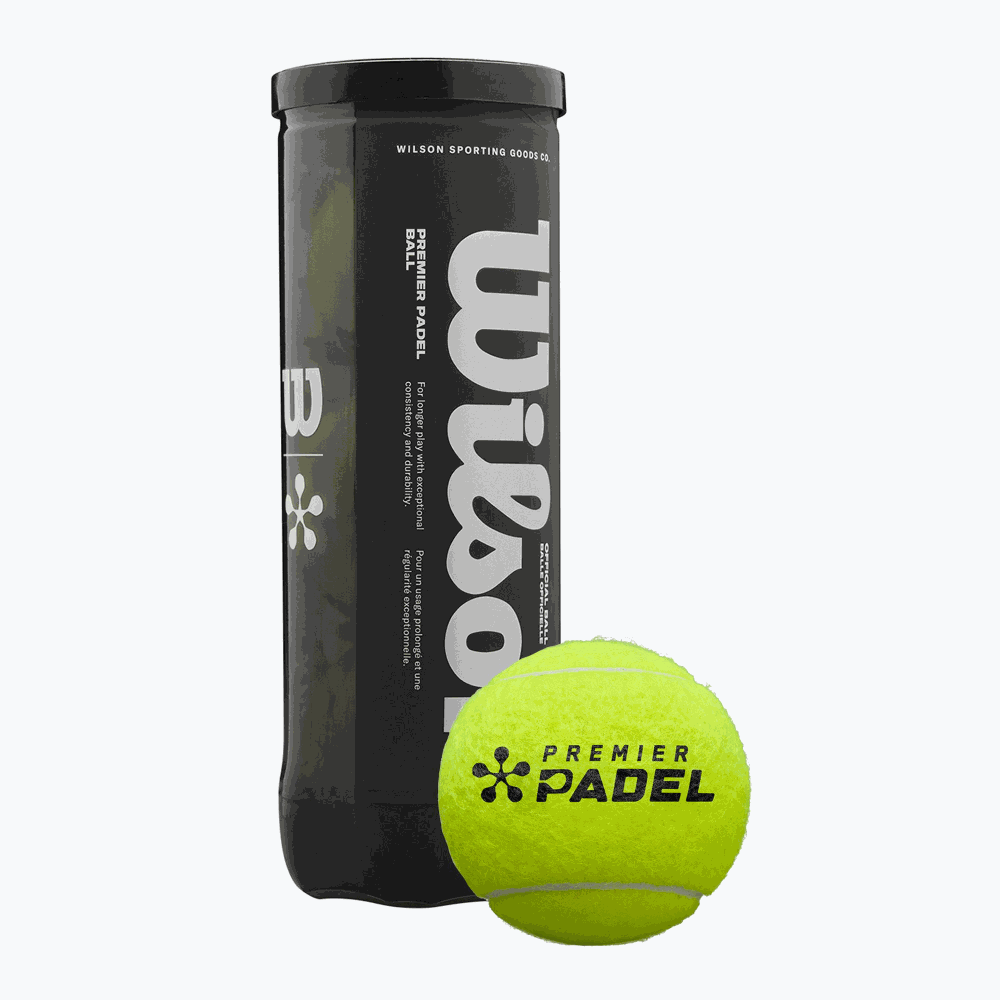 [WR8908401001] М’ячі для падел-тенісу Wilson Premier Padel 3 Ball Can Yellow (Оригінал) WR8908401001