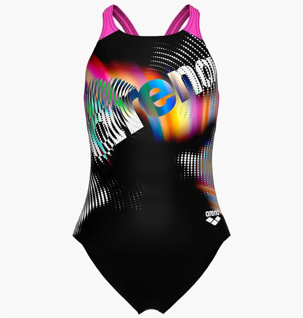 [010690-590] Купальник для плавання суцільний Arena LIT LOGO SWIMSUIT V BACK L дитячий (Оригінал) 010690-590 (128 см)