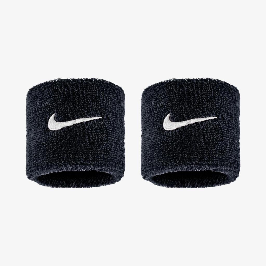 Напульсники Nike Swoosh Wristbands 2 PK Чорні (Оригінал) N.101.2405.010.OS