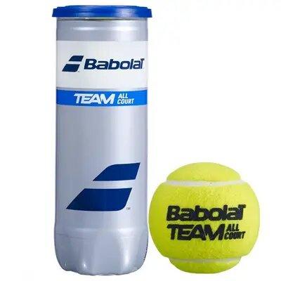 М'ячі для тенісу Babolat Team All Court 3 шт. Жовті (Оригінал) 501083-113