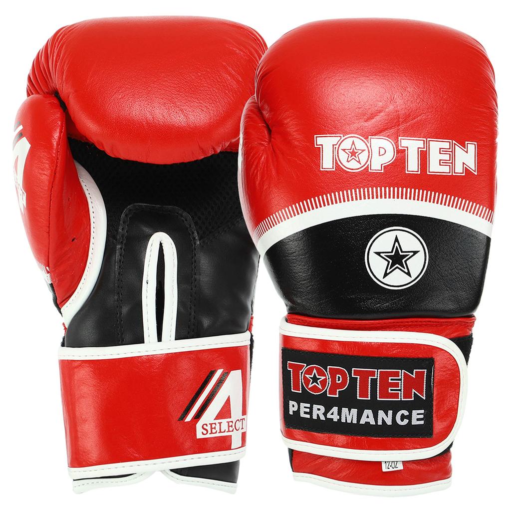 Рукавички боксерські шкіряні TT PERFORMANCE 10-14oz чорно