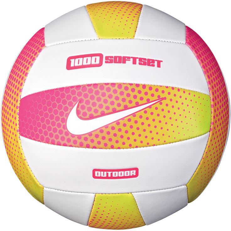 [Мяч] М'яч волейбольний Nike 1000 SOFTSET OUTDOOR VOLLEYBALL 18P HYPER PINK/WHITE/HYPER PINK/WHITE size 5