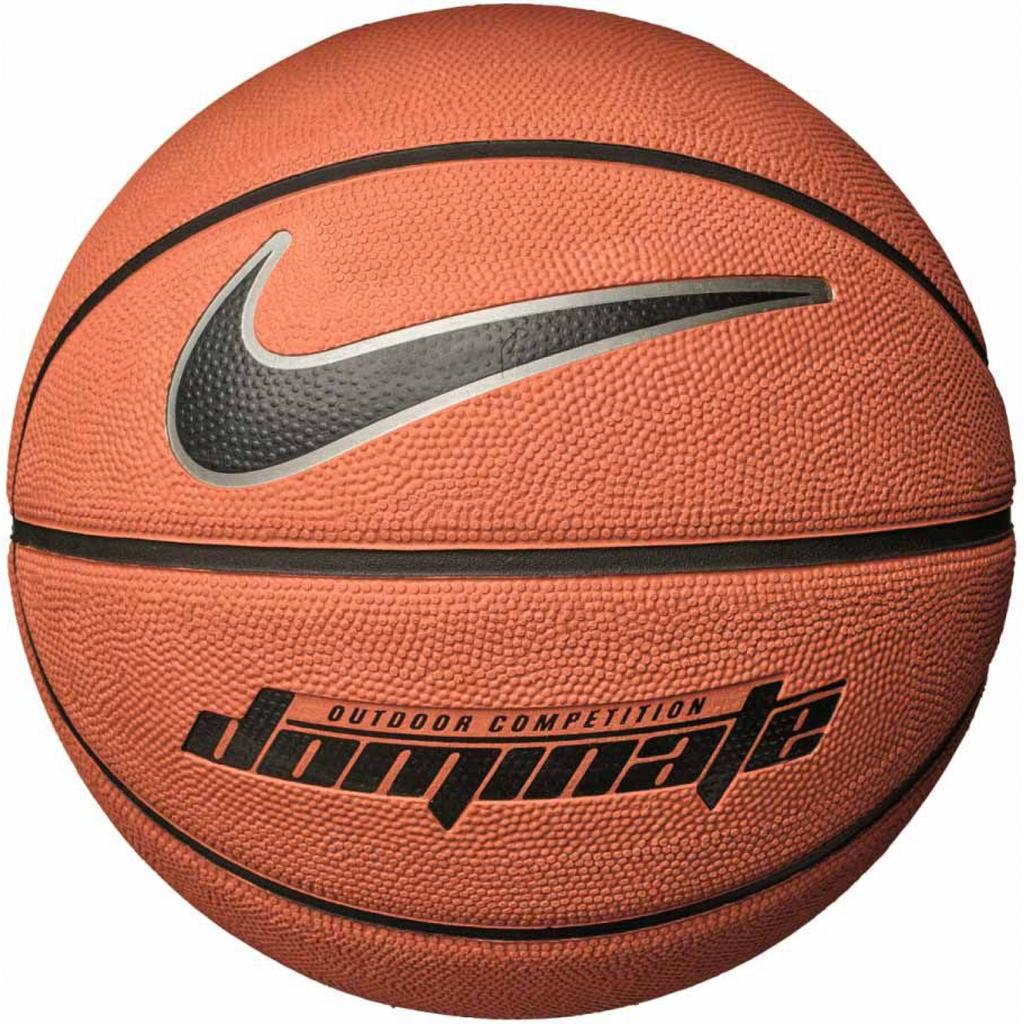 М'яч баскетбольний Nike Dominate AMBER/BLACK/METALLIC PLATINUM/BL size 6