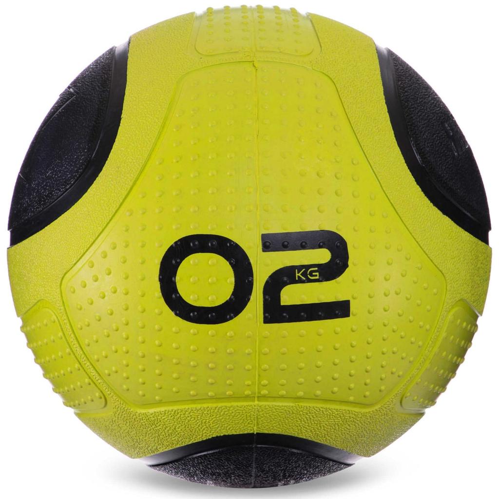 [GI-2620-2] М'яч медичний медбол Medicine Ball GI-2620-2 2 кг зелений-чорний