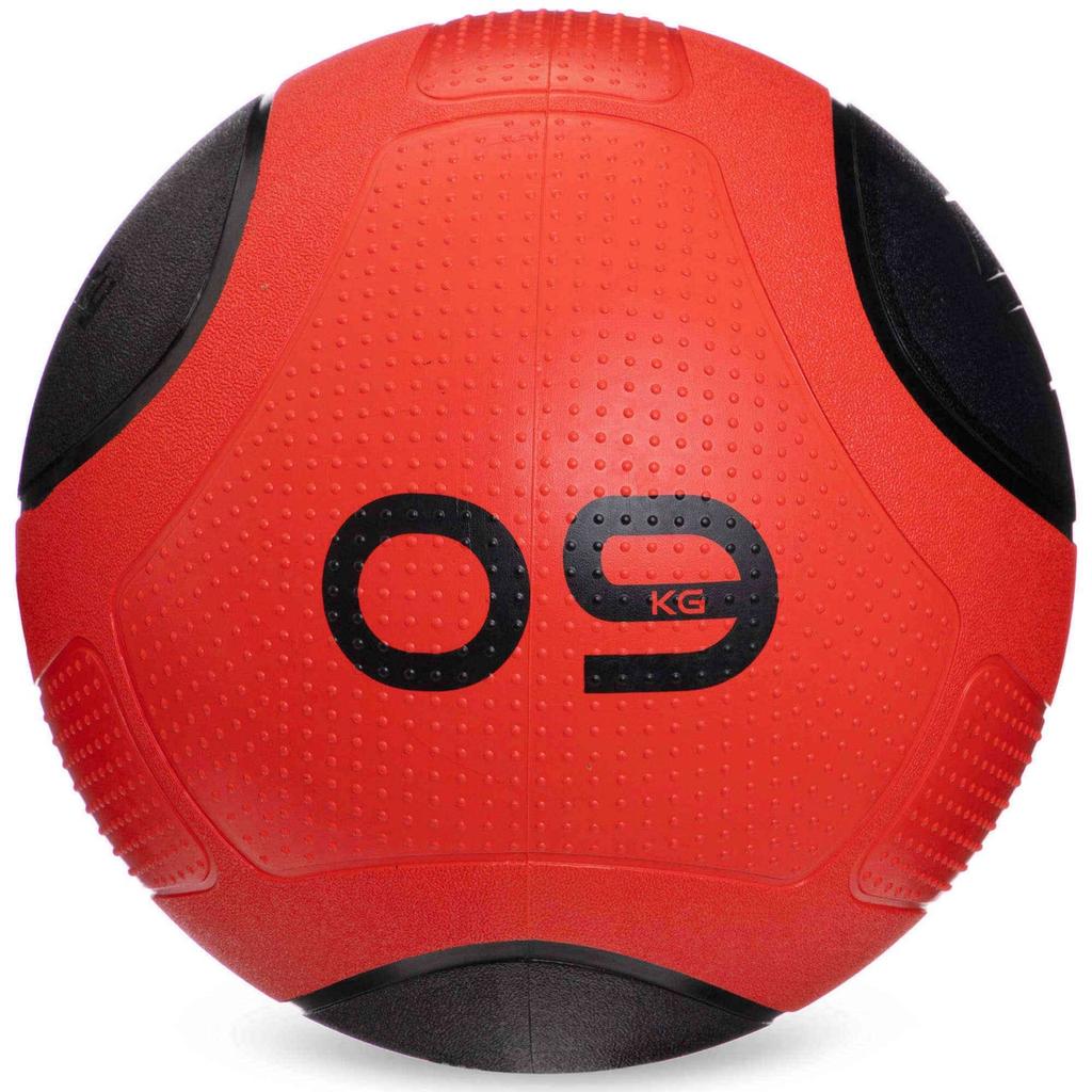 [GI-2620-9] М'яч медичний медбол Medicine Ball GI-2620-9 9кг червоний-чорний