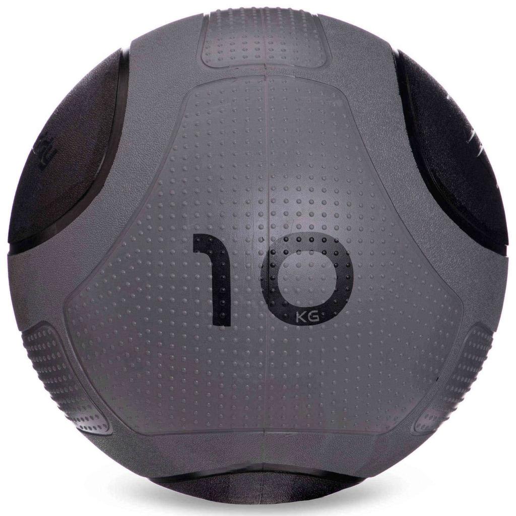 [GI-2620-10] М'яч медичний медбол Medicine Ball GI-2620-10 10кг сірий-чорний