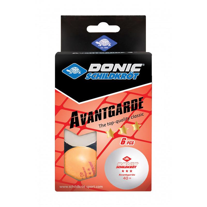 [658038] Кулі для настільного тенісу 6 штук DONIC AVANTGARDE 3* Помаранчевий 40+