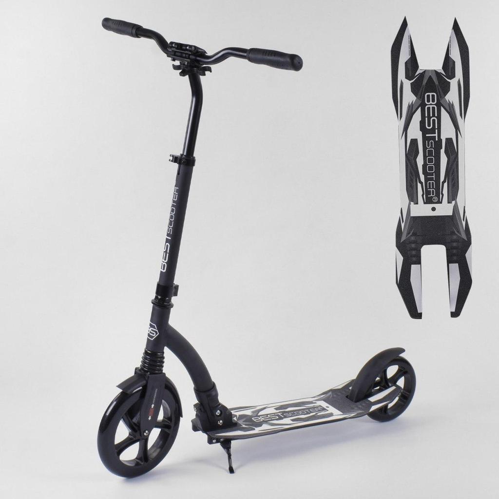 [52695] Самокат BEST SCOOTER 52695 чорний, амортизатор 1