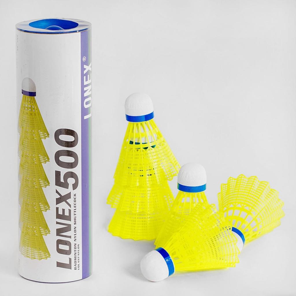 [Lonex 500] Воланчик неоновий Lonex 500, 6 штук у тубі