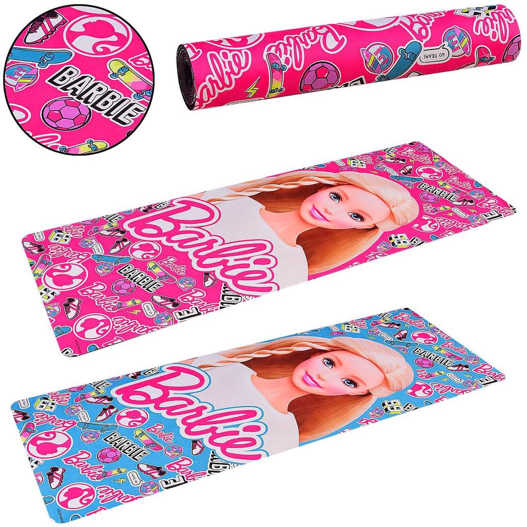 Килимок для йоги та фітнесу Barbie BY0101 173см 61см 6мм Рожевий Барбі