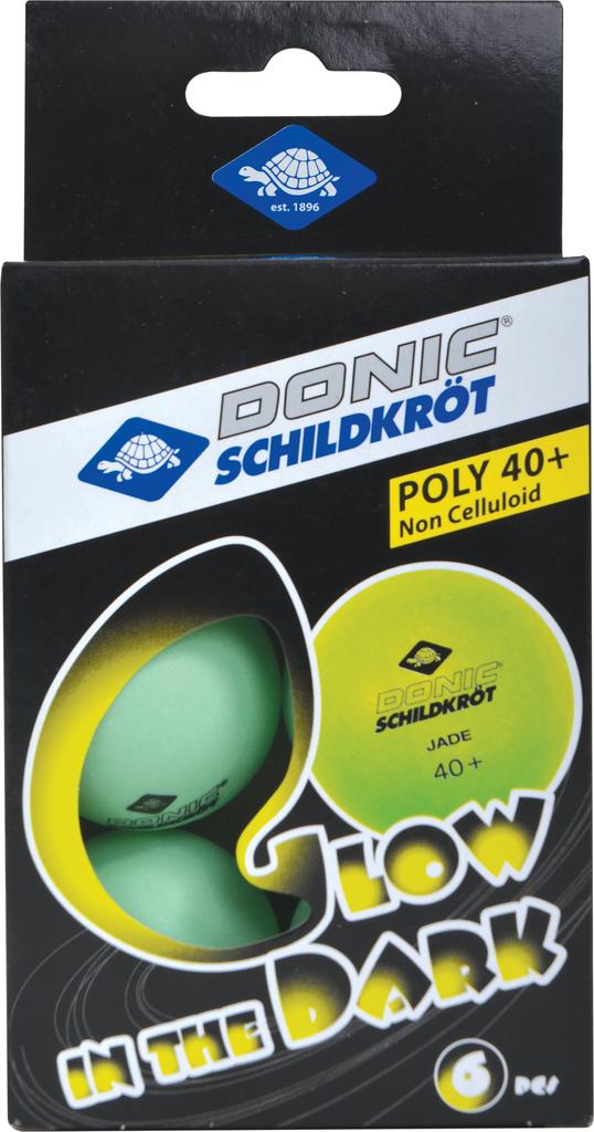 Кулі для настільного тенісу Donic Glow in the dark 40+ (Оригінал) 6 шт.