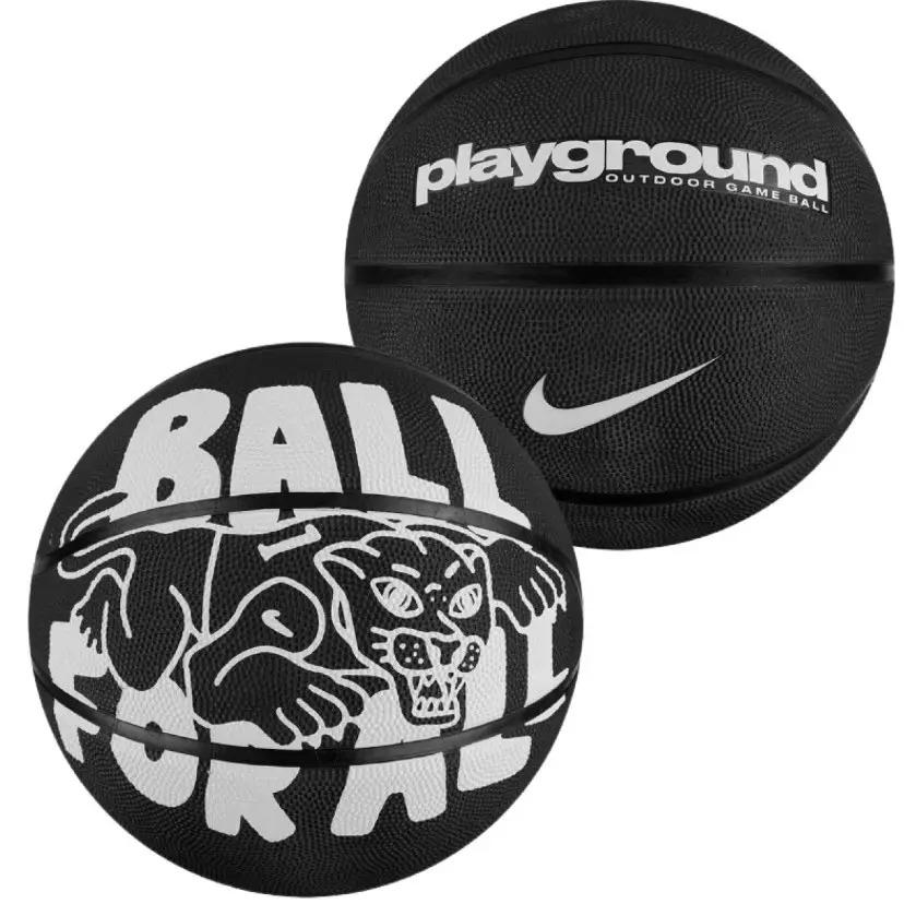 [N.100.4371.039.05] М'яч баскетбольний Nike Everyday Playground 8P GRAPHIC DEFLATED BLACK/WHITE розмір 5 (Оригінал)