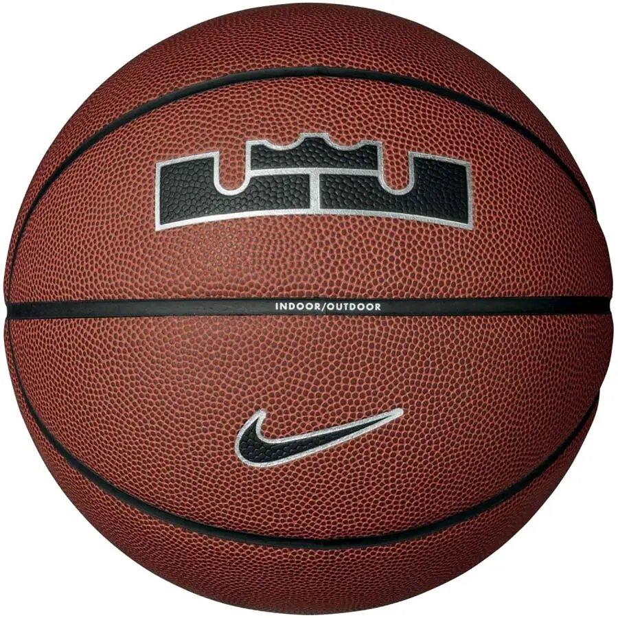 М'яч баскетбольний Nike All Court 8P 2.0 L James Deflated Size 7 Amber / Black / Metallic Silver