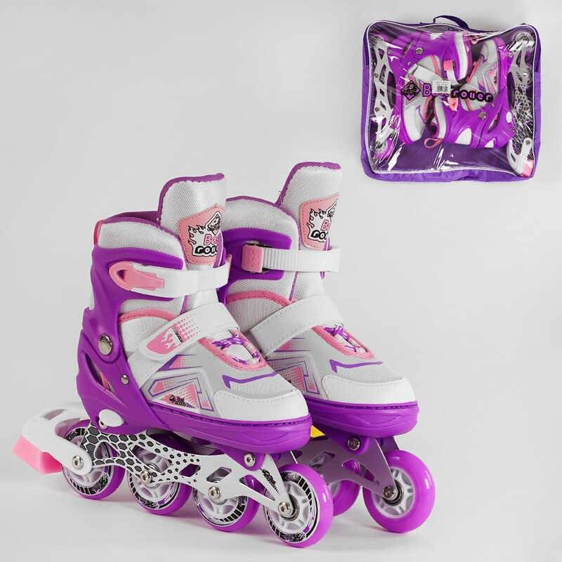 [62170-L] Ролики BEST ROLLER розмір 38-42 біло-фіолетовий