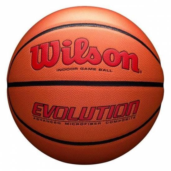 М'яч баскетбольний Wilson EVOLUTION size7 червоний WTB0595XB0705 (Оригінал)