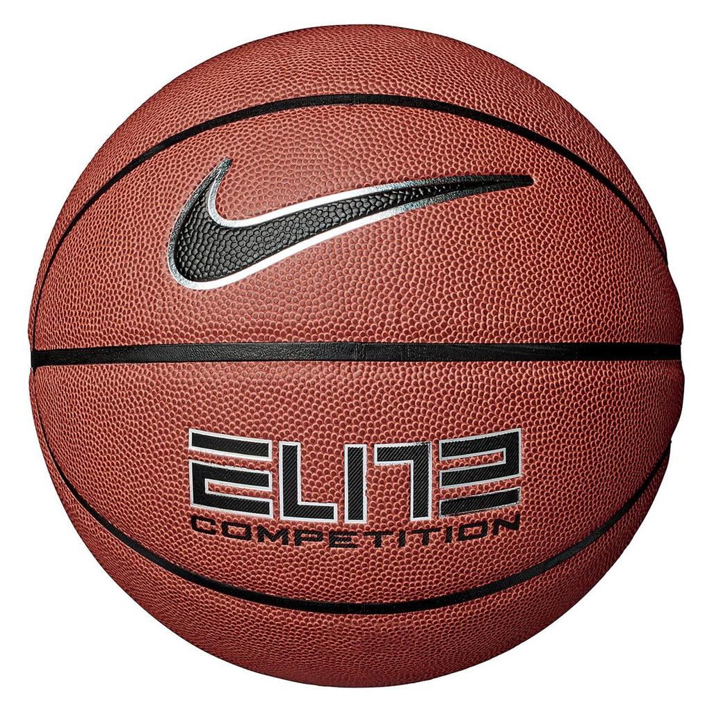 М'яч баскетбольний Nike Elite Competition 2.0 Amber/Black/Metallic Silver/Black розмір 7 N.000.2644.855.07 (Оригінал)