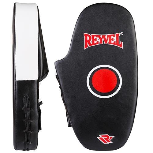 [RV-275P] Лапи боксерські прямі Reyvel PVC (2 шт) RV-275P (Чорний/Білий)