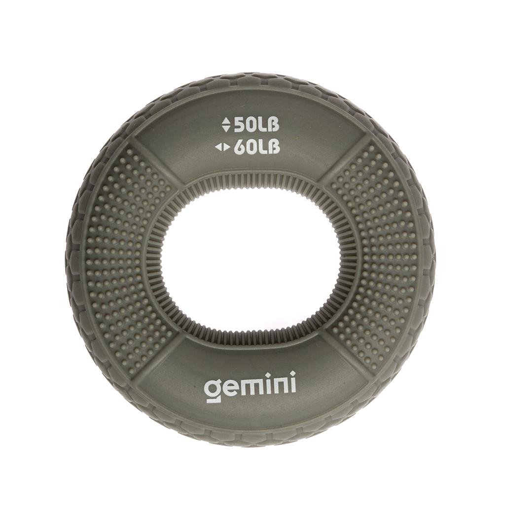 [GI-4000-(50LB-60LB)] Еспандер кистьовий кільце силікон Gemini GI-4000-(50LB-60LB) навантаження 22,5кг-27кг сірий