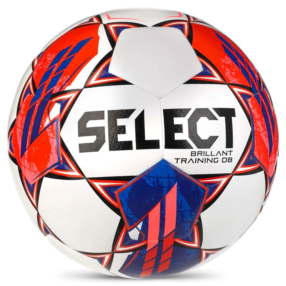 М'яч футбол Select Brillant Training DB №5 білий-червоний (Оригінал) 086516-165