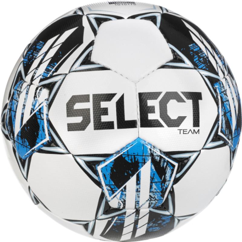 М'яч футбол Select Team №5 білий-синій 086556-987 (Оригінал)