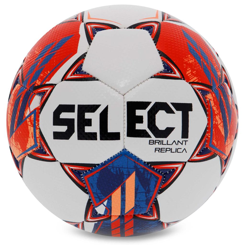 М'яч футбол Select BRILLANT REPLICA v23 №4 білий-червоний (Оригінал)