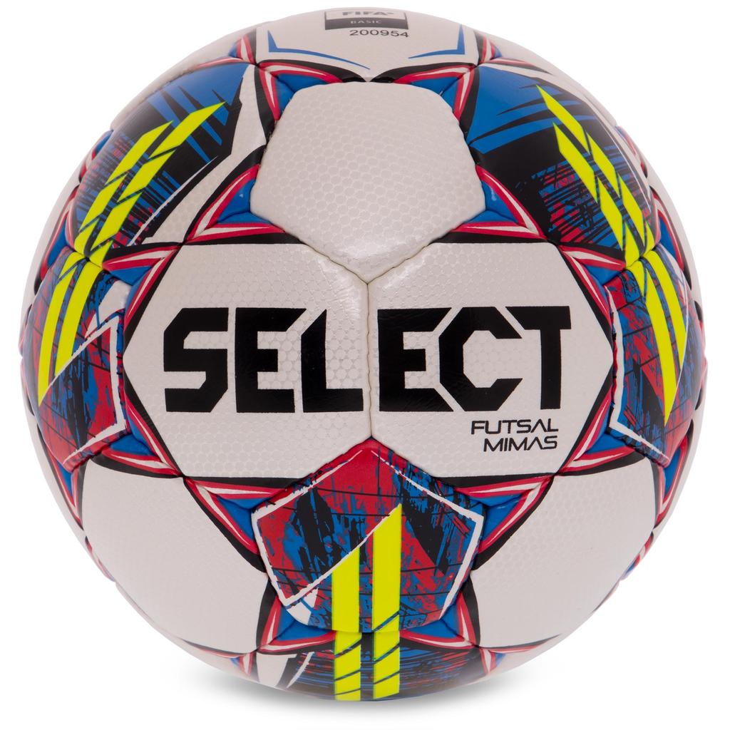 Футзальний м'яч SELECT Futsal Mimas White (FIFA Basic) v22 №4 (Оригінал)