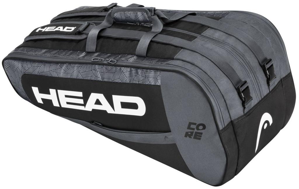 [283391-BKWH] Сумка чохол Head Core 9R Supercombi black/white (9 закетки) (Оригінал)