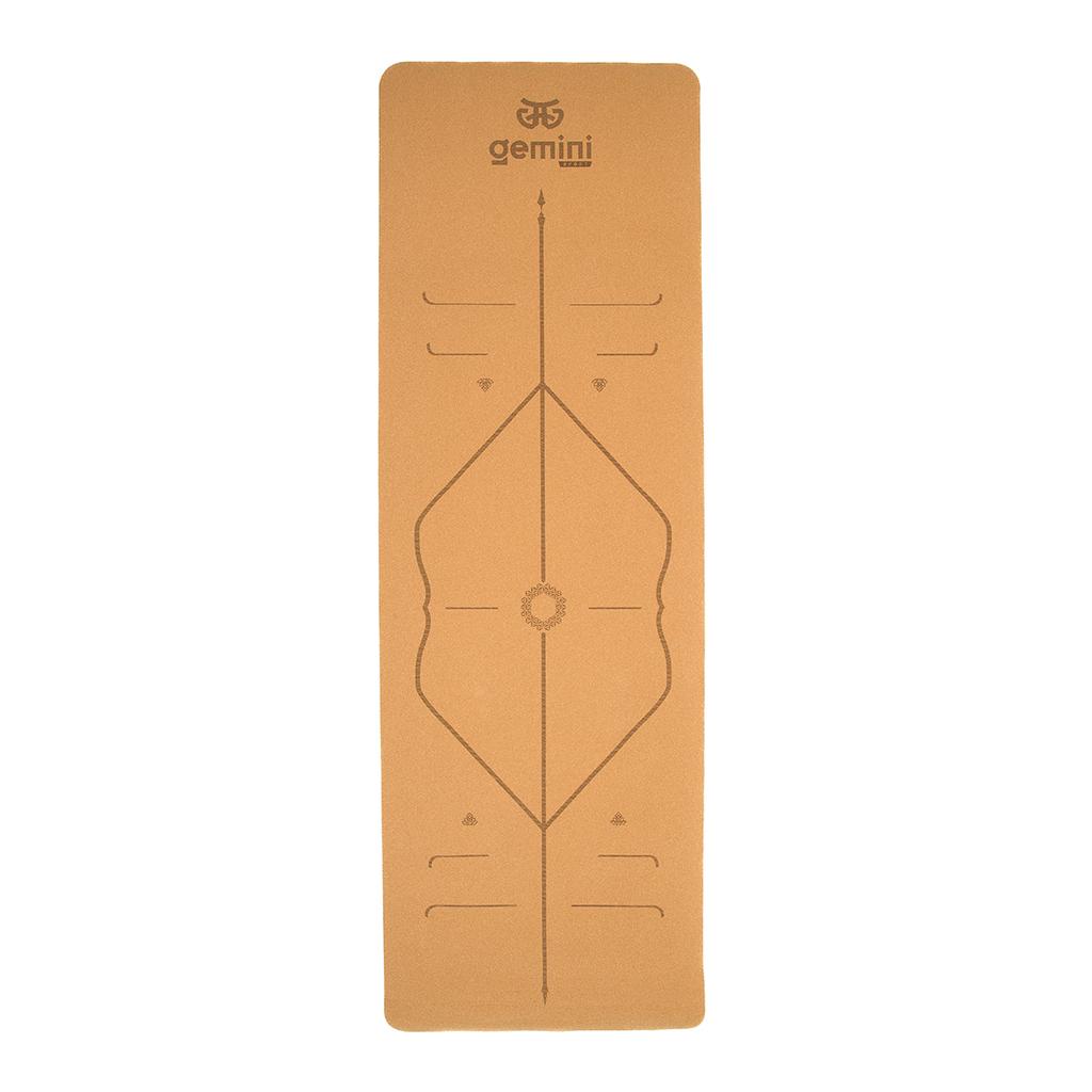[CTY-0682] Килимок для йоги пробковий каучуковий Gemini Sport CTY-0682 183см 61см 5мм