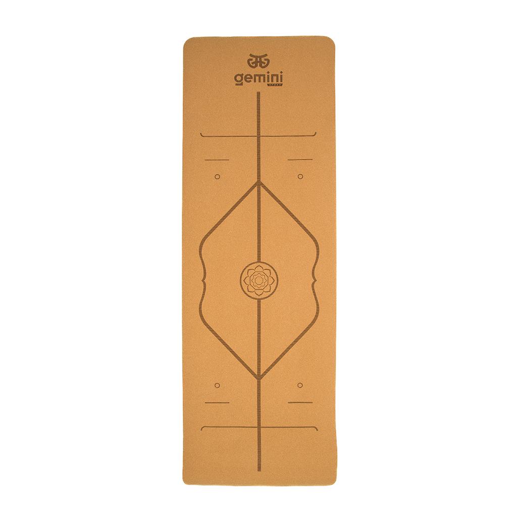 [CTY-0683] Килимок для йоги пробковий каучуковий Gemini Sport CTY-0683 183см 61см 5мм
