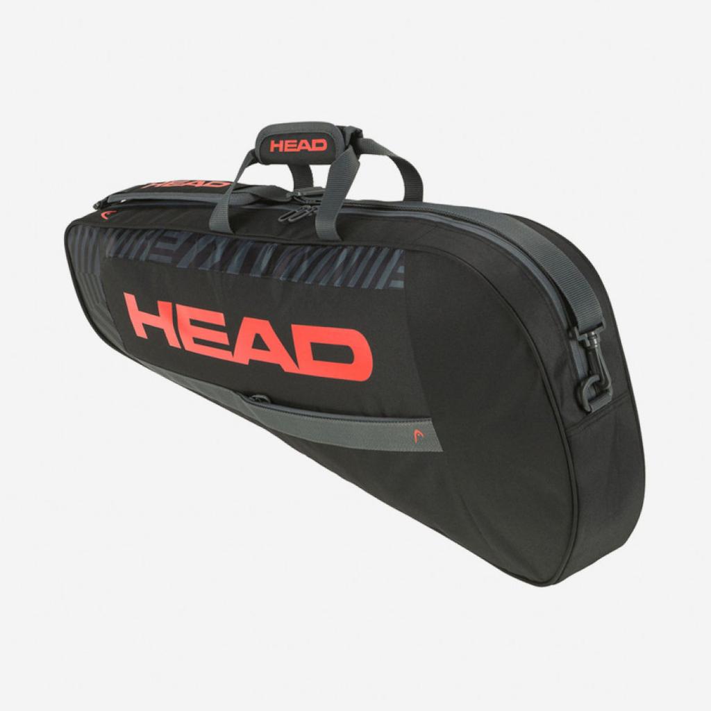 [261323-BKOR] Сумка чохол Head Base Racquet Bag S BKOR Чорно-помаранчевий на 3 ракетки 261323 (Оригінал)