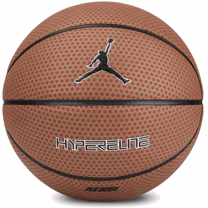 М'яч баскетбольний Nike JORDAN HYPER ELITE 8P DARK AMBER/BLACK/METALLIC SILVER/BLACK розмір 7 J.KI.00.858.07 (Оригінал)