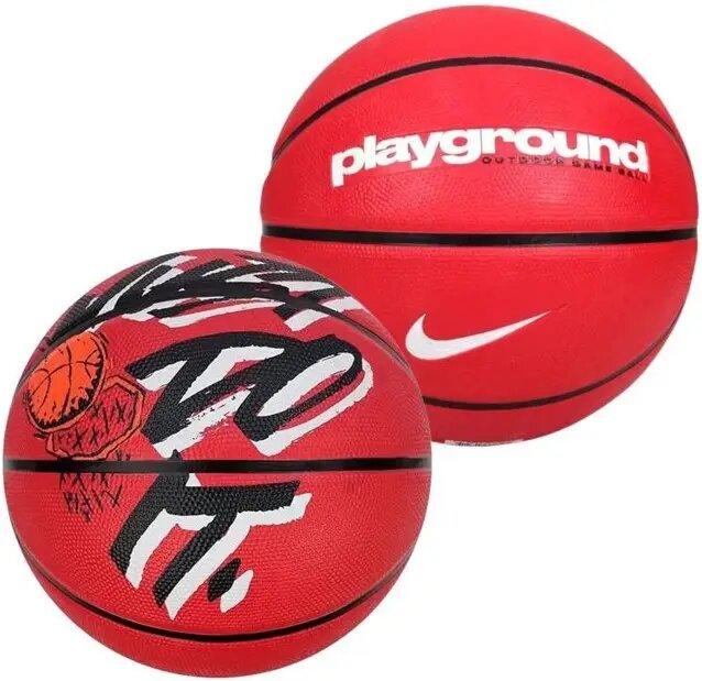 М'яч баскетбольний Nike Everyday Playground 8P GRAPHIC DEFLATED GRAPHIC розмір 5 червоний N.100.4371.687.05 (Оригінал)