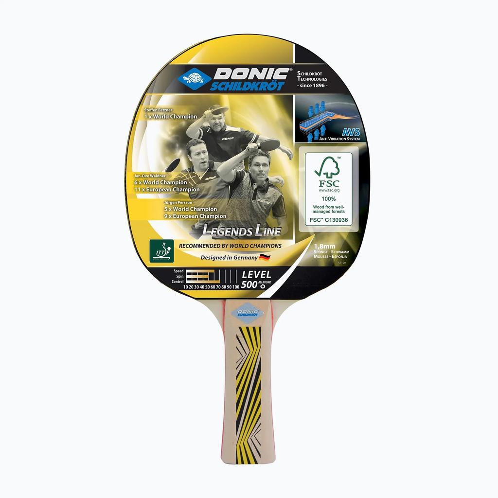Ракетка для настільного тенісу Donic-Schildkrot Legends 500 FSC 714407 (Оригінал)