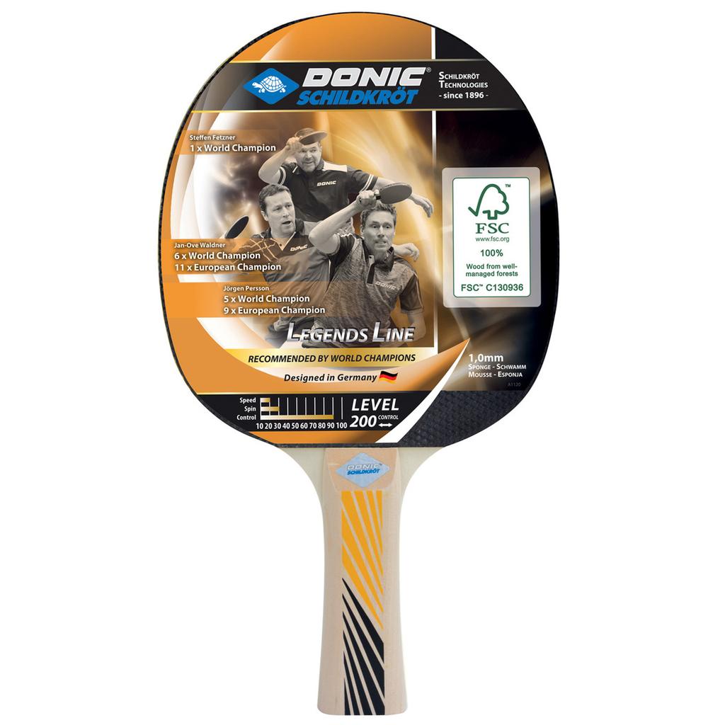 Ракетка для настільного тенісу Donic-Schildkrot Legends 200 FSC 705221 (Оригінал)