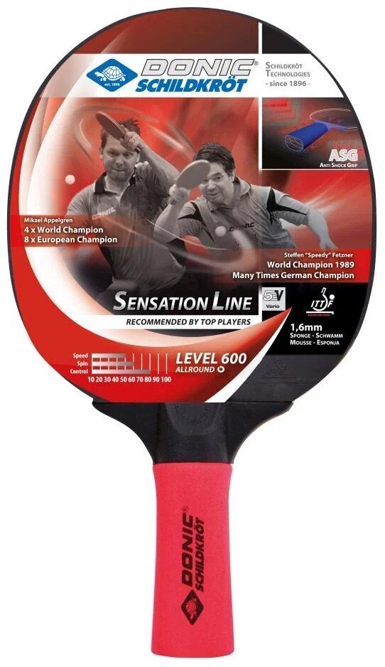 Ракетка для настільного тенісу Donic-Schildkrot Sensation 600 (Оригінал) 724402