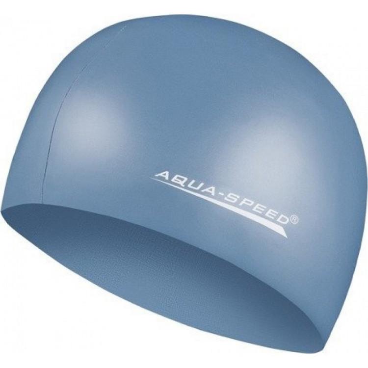 [100-22] Шапка для плавання Aqua Speed ​​MEGA 100-22 синій металік Уні OSFM (Оригінал)