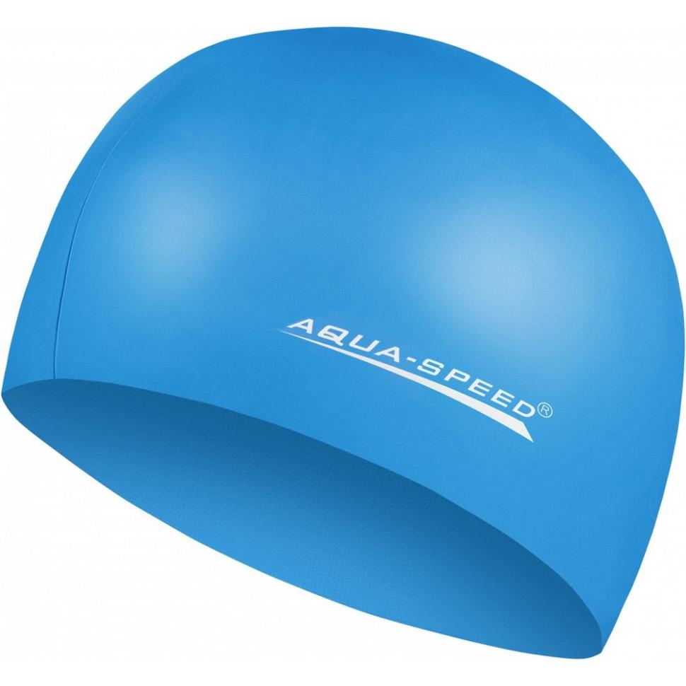 Шапка для плавання Aqua Speed ​​MEGA 100-23 блакитний Уні OSFM (Оригінал)