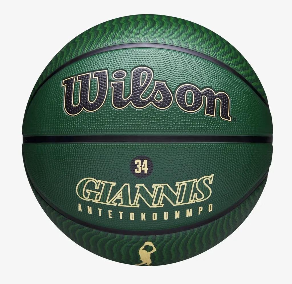 М'яч баскетбольний Wilson NBA PLAYER ICON OUTDOOR BSKT GIANNIS 7 WZ4006201XB7 (Оригінал)