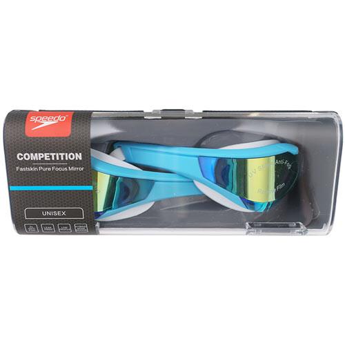 Окуляри для плавання Speedo Fastskin Pure Focus Mirror блакитний, чорний Уні OSFM 7-081028W/LBL