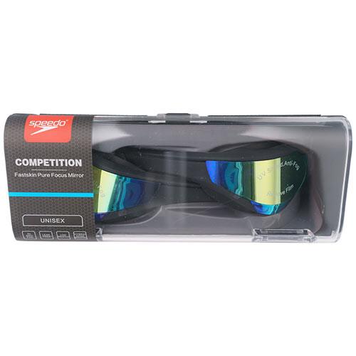 Окуляри для плавання Speedo Fastskin Pure Focus Mirror чорний Уні OSFM 7-081028W/BK