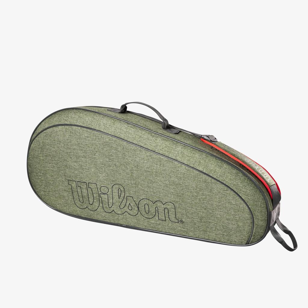 [WR8022901001] Сумка чохол Wilson Team 3PK Heather Green (3 ракетки) WR8022901001 (Оригінал)