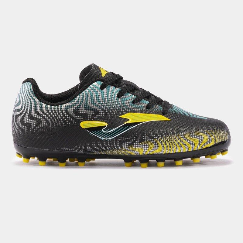 Бутсі Joma EVOLUTION JR дитячий розмір 39 EVJW2401AG чорно-блакитно-жовті (Оригінал)