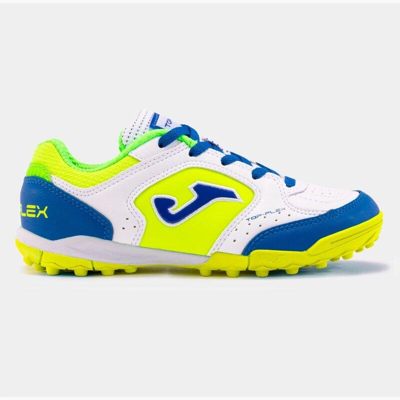 Сороконіжки дитячі Joma TOP FLEX JR Дет 33 розмір TPJW2402TF біло-жовто-сині (Оригінал)