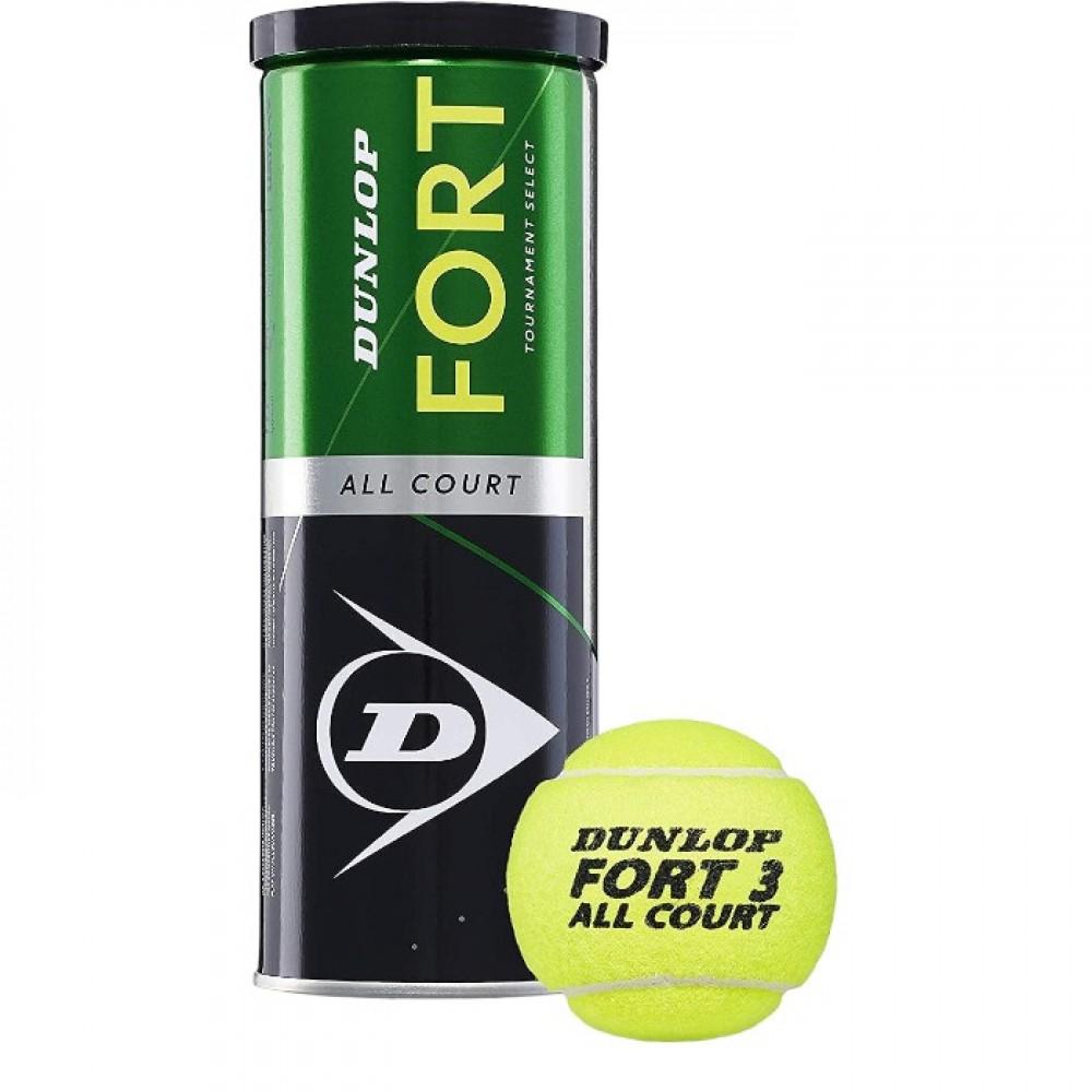 [601315] М'ячі для тенісу Dunlop Fort TS металева банка 3шт. (Оригінал) 601315