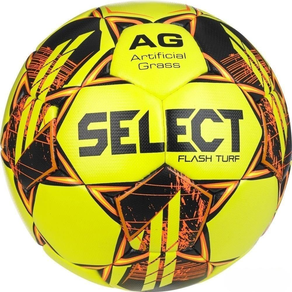 М'яч футбол Select SELECT FLASH TURF V23 №5 желто-жовтогарячий (Оригінал) 057407-390